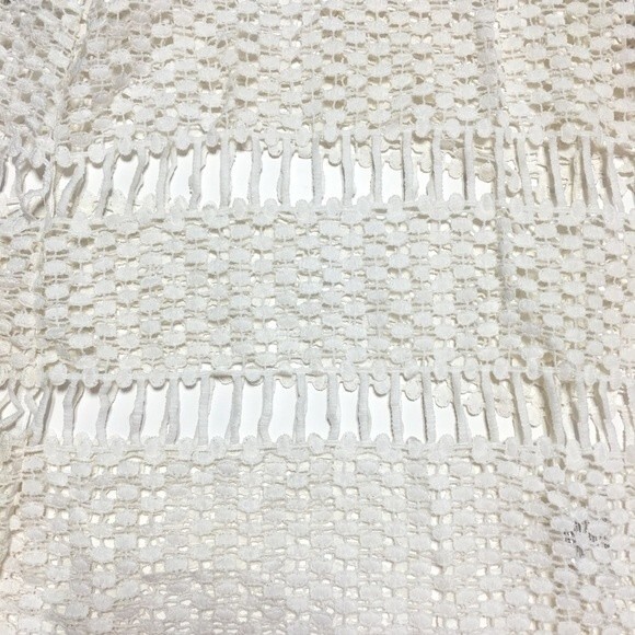 Lucy Paris Ivory Crotchet Pebble Lace Midi Dress M NWT - Picture 7 of 7